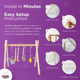 Baby Wooden Baby Play Gym