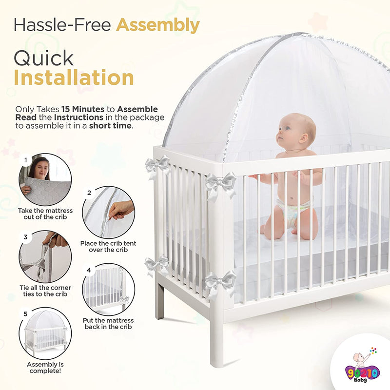 Baby Safety Baby Proof Crib Pro Baby Safety Premium Mesh Mini Crib